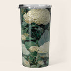 Japandi Wall Art Floral Print Maximalist Botanical Sage Green Flower Painting Japanese Forest poster Travel Mug Gallery Image 3