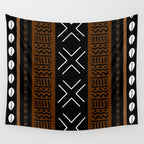 African Tribal Abstract Bogolan Wall Tapestry Gallery Image 4