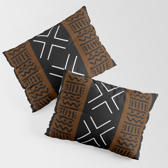 African Tribal Abstract Bogolan Pillow Sham Gallery Image 3
