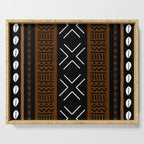 African Tribal Abstract Bogolan Serving Tray Gallery Image 1