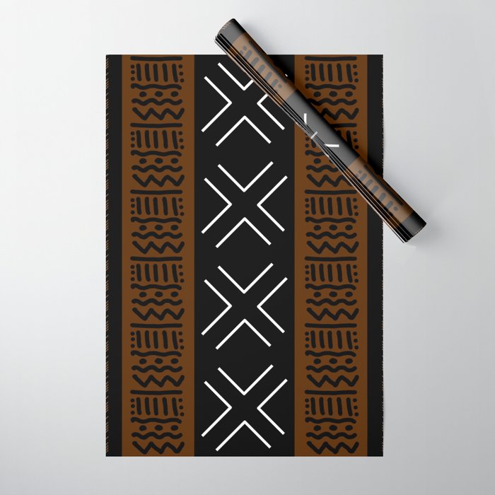 African Tribal Abstract Bogolan Wrapping Paper Gallery Image 1