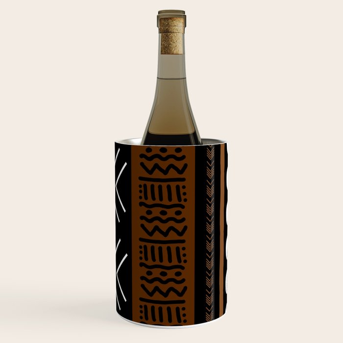 African Tribal Abstract Bogolan Wine Chiller Gallery Image 3
