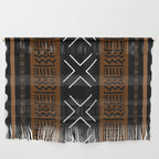 African Tribal Abstract Bogolan Wall Hanging Gallery Image 1