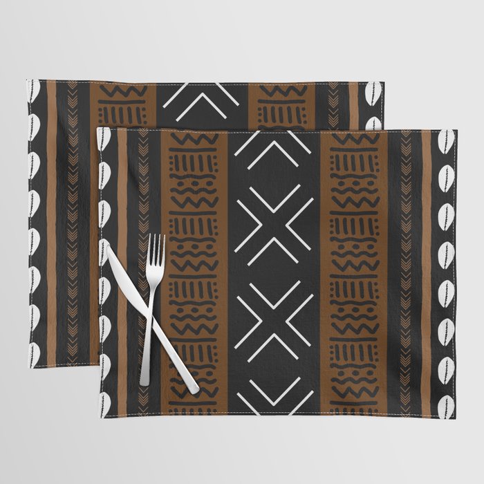 African Tribal Abstract Bogolan Placemat Gallery Image 1
