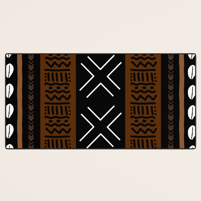 African Tribal Abstract Bogolan Desk Mat Gallery Image 3