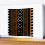 African Tribal Abstract Bogolan Wall Mural Gallery Image 2