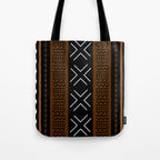 African Tribal Abstract Bogolan Tote Bag Gallery Image 1