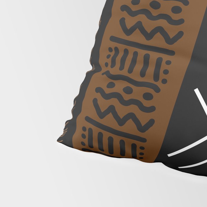 African Tribal Abstract Bogolan Pillow Sham Gallery Image 4