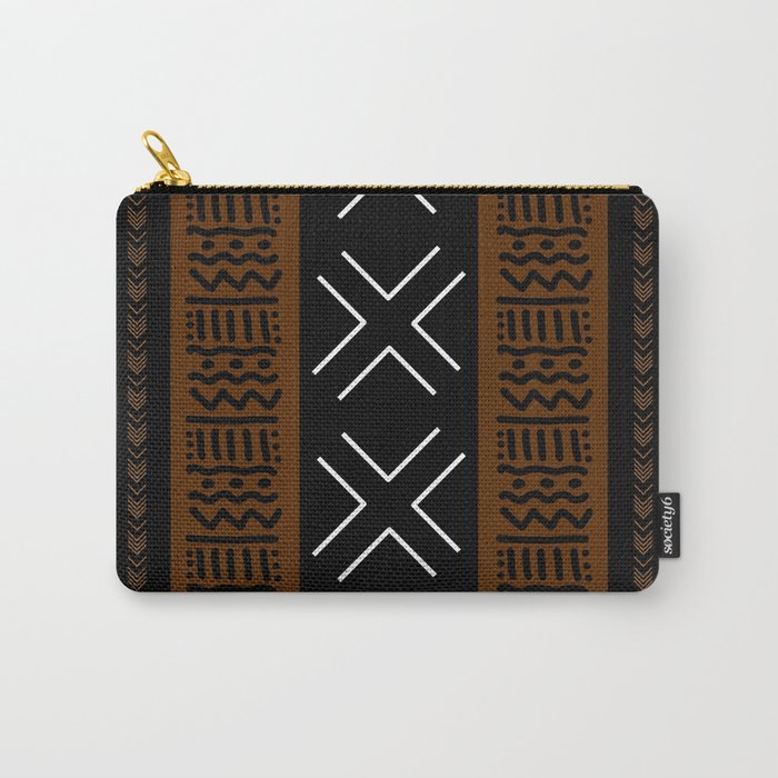 African Tribal Abstract Bogolan Carry All Pouch Gallery Image 1
