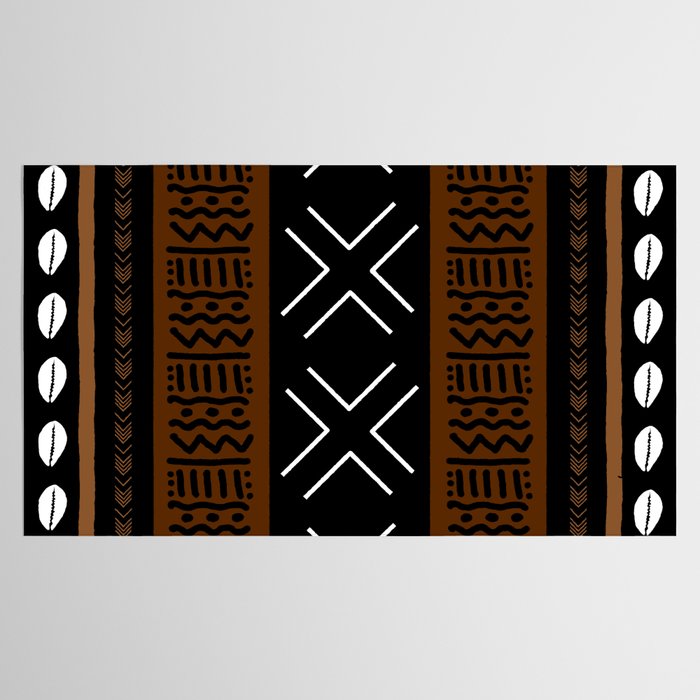 African Tribal Abstract Bogolan Tablecloth Gallery Image 2