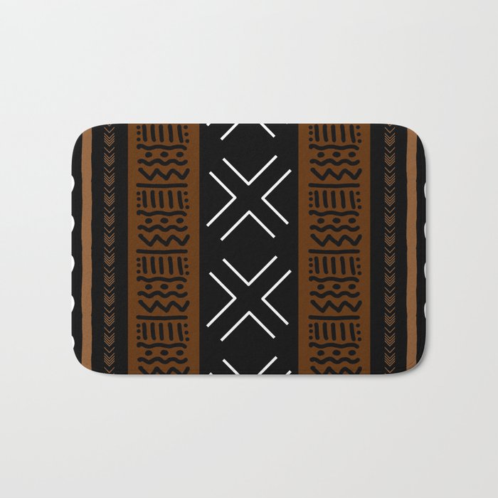 African Tribal Abstract Bogolan Bath Mat Gallery Image 1