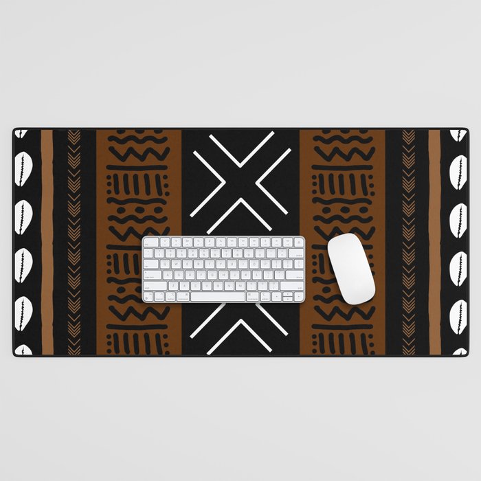 African Tribal Abstract Bogolan Desk Mat Gallery Image 1