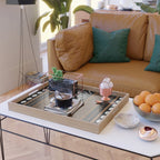 African Tribal Abstract Bogolan Serving Tray Gallery Image 2