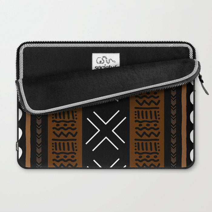 African Tribal Abstract Bogolan Laptop Sleeve Gallery Image 2