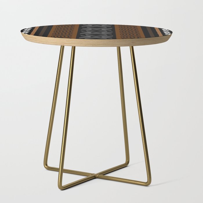 African Tribal Abstract Bogolan Side Table Gallery Image 1