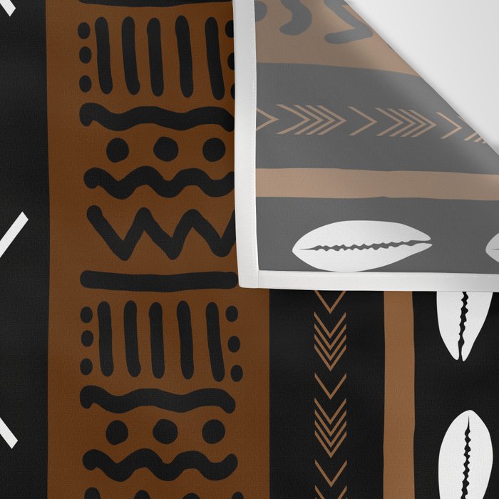 African Tribal Abstract Bogolan Wall Tapestry Gallery Image 3
