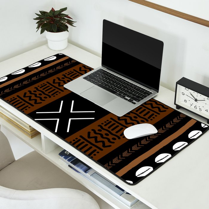 African Tribal Abstract Bogolan Desk Mat Gallery Image 2
