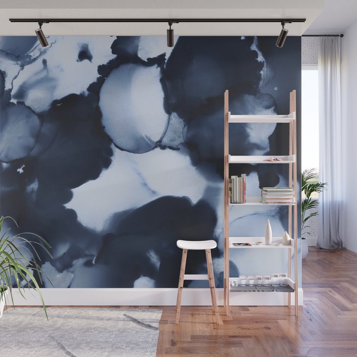 BLUE INK 22 Wall Mural Gallery Image 1