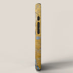 Blue and Gold Klimt Dog with Brown Eyes iPhone Case Gallery Image 2