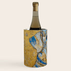 Blue and Gold Klimt Dog with Brown Eyes Wine Chiller Gallery Image 2
