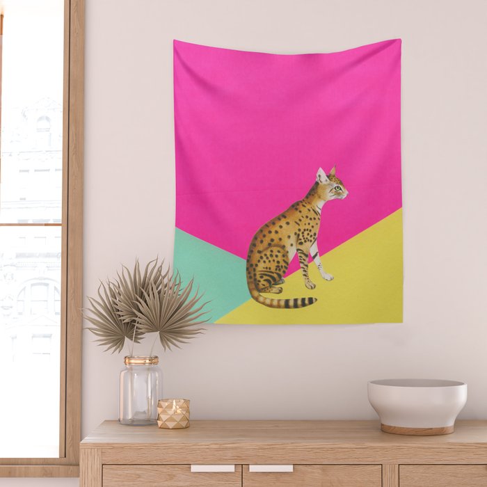 Big Cat Wall Tapestry Gallery Image 2