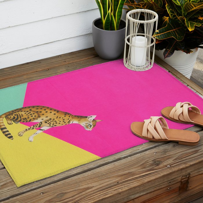 Big Cat Outdoor Rug Gallery Image 2