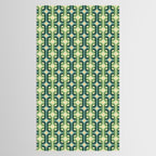 Retro chain pattern teal Tablecloth Gallery Image 2