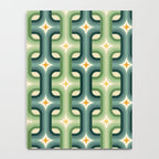 Retro chain pattern teal Notebook Gallery Image 4