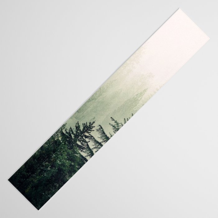 Foggy Pine Trees Table Runner Gallery Image 3