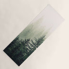 Foggy Pine Trees Yoga Mat Gallery Image 1