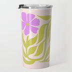 Lilac & Lime: Les Fleurs | Flower Market Color Series 02 Travel Mug Gallery Image 3