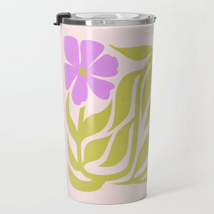 Lilac & Lime: Les Fleurs | Flower Market Color Series 02 Travel Mug Gallery Image 3
