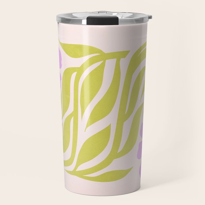 Lilac & Lime: Les Fleurs | Flower Market Color Series 02 Travel Mug Gallery Image 1