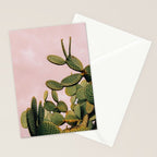 Cactus on Pink Sky Stationery Card Gallery Image 2