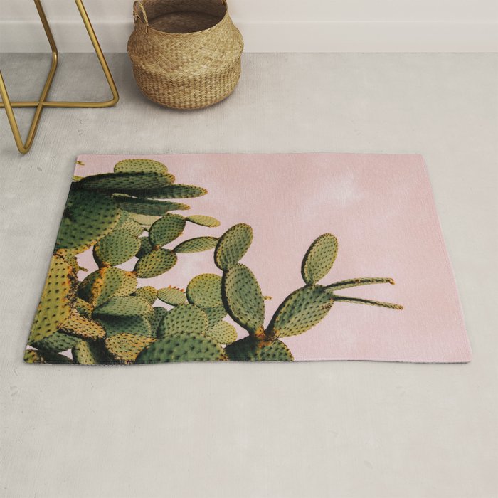 Cactus on Pink Sky Rug Gallery Image 1
