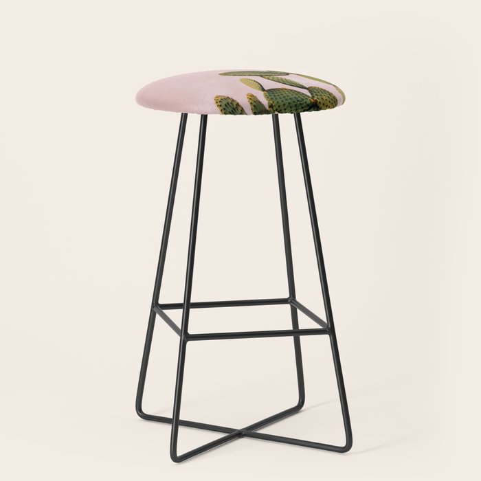 Cactus on Pink Sky Stool Gallery Image 1