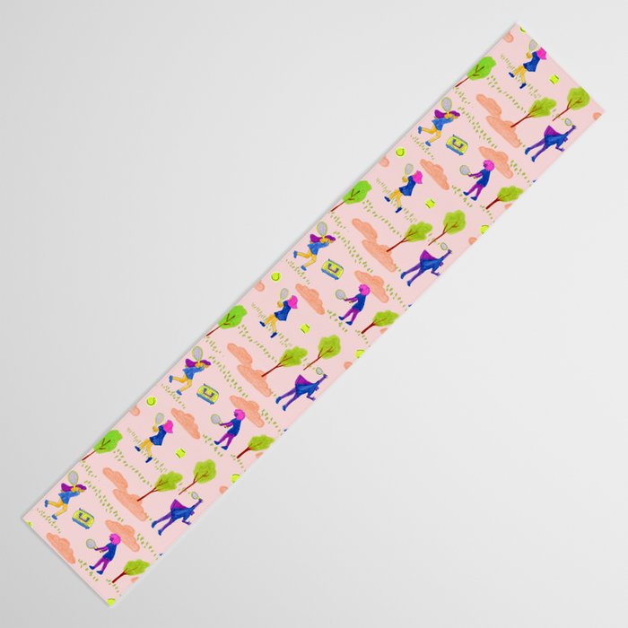 Let's Play Tennis in Peachy Pink Table Runner Gallery Image 3