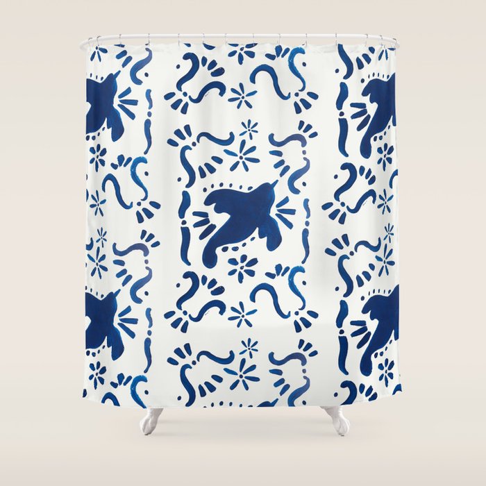 Bluebird of Happiness Shower Curtain Gallery Image 1