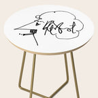 Vonnegut Self Portrait Artwork, Design for Wall Art, Prints, Posters, Tshirts, Bags, Women, Men, Kid Side Table Gallery Image 2