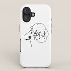 Vonnegut Self Portrait Artwork, Design for Wall Art, Prints, Posters, Tshirts, Bags, Women, Men, Kid iPhone Case Gallery Image 1
