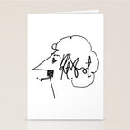 Vonnegut Self Portrait Artwork, Design for Wall Art, Prints, Posters, Tshirts, Bags, Women, Men, Kid Stationery Card Gallery Image 2
