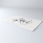 Vonnegut Self Portrait Artwork, Design for Wall Art, Prints, Posters, Tshirts, Bags, Women, Men, Kid Rug Gallery Image 3