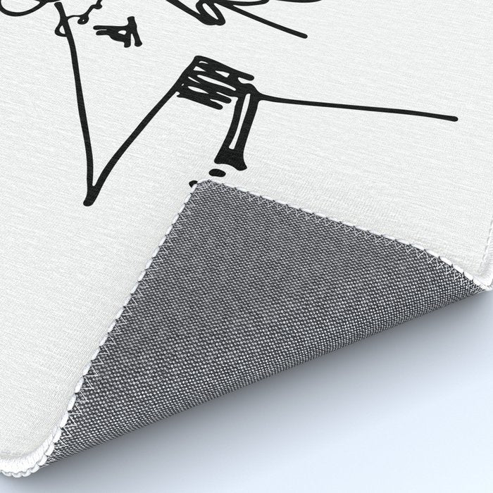 Vonnegut Self Portrait Artwork, Design for Wall Art, Prints, Posters, Tshirts, Bags, Women, Men, Kid Rug Gallery Image 4