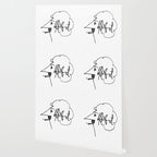 Vonnegut Self Portrait Artwork, Design for Wall Art, Prints, Posters, Tshirts, Bags, Women, Men, Kid Wallpaper Gallery Image 2