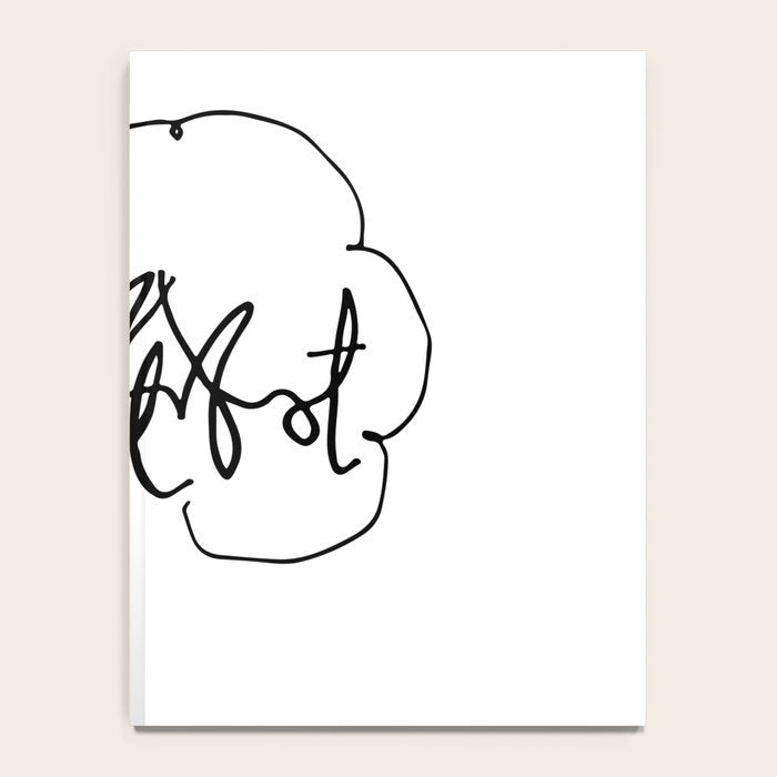 Vonnegut Self Portrait Artwork, Design for Wall Art, Prints, Posters, Tshirts, Bags, Women, Men, Kid Notebook Gallery Image 4