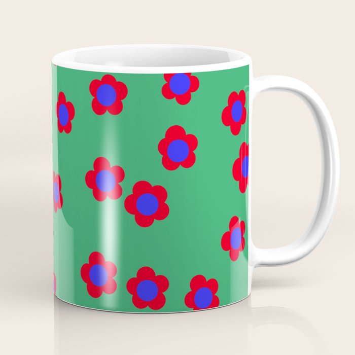Bold Flower Pattern  Coffee Mug Gallery Image 1