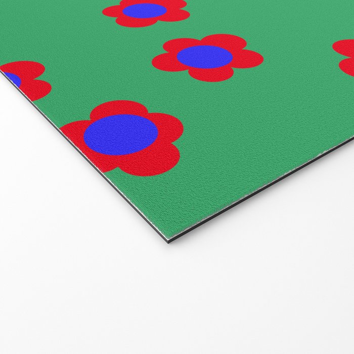 Bold Flower Pattern  Welcome Mat Gallery Image 2