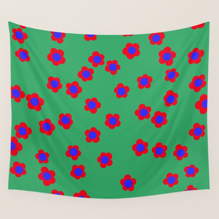 Bold Flower Pattern  Wall Tapestry Gallery Image 4