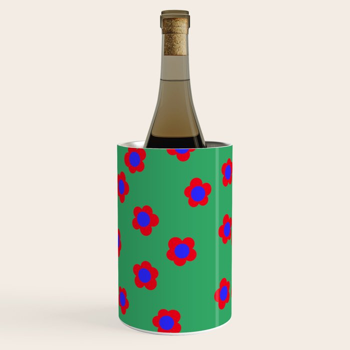 Bold Flower Pattern  Wine Chiller Gallery Image 1