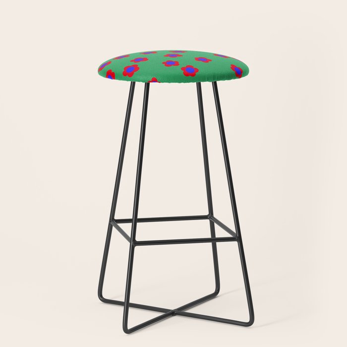 Bold Flower Pattern  Stool Gallery Image 1
